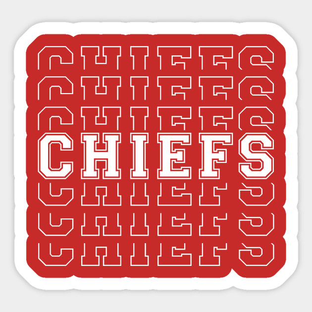 Kansas City Chiefs Sticker by HarlinDesign